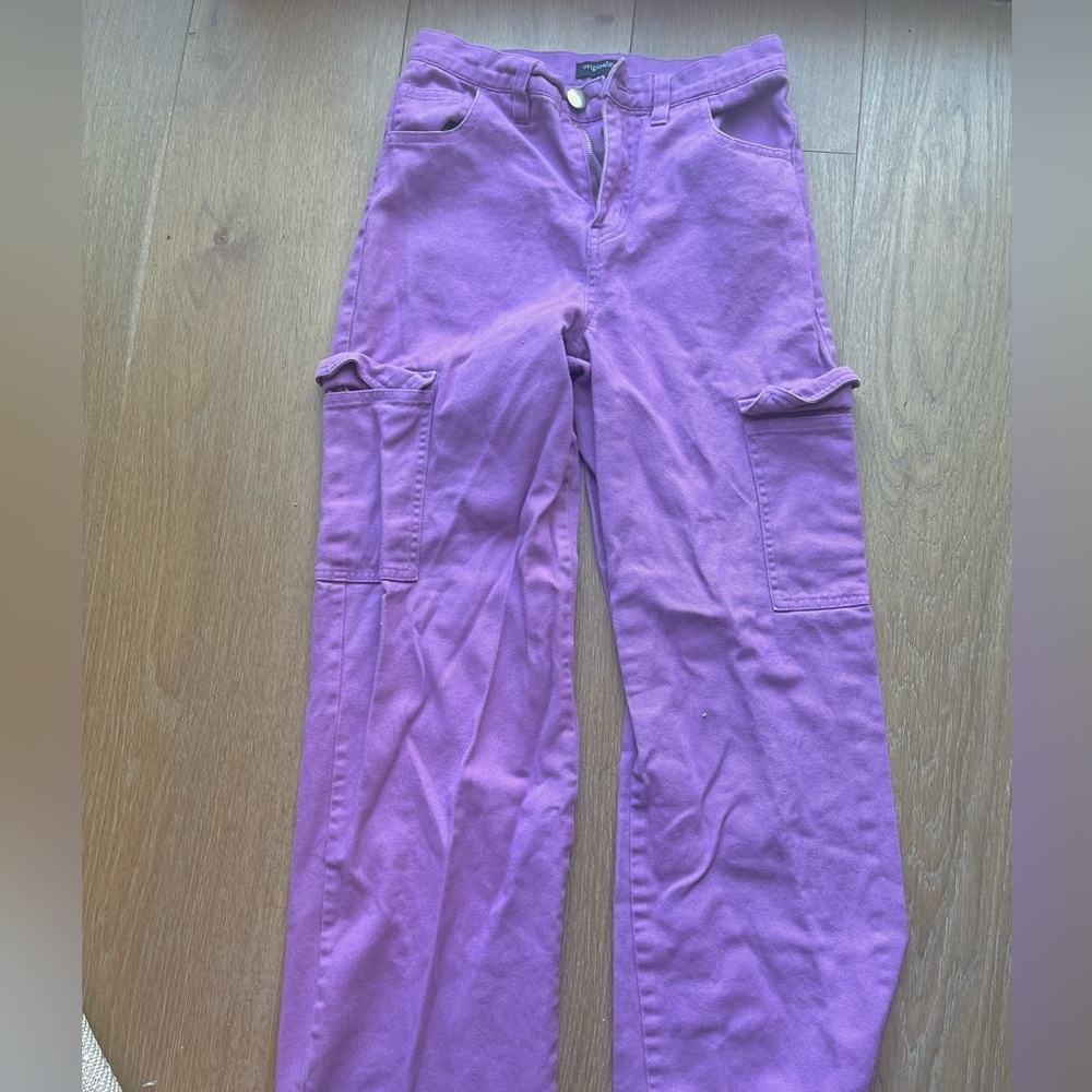 purple cargo pants